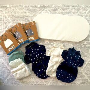 SNOO Happiest Baby organic sleep sack and sheets NEW and gently used combo